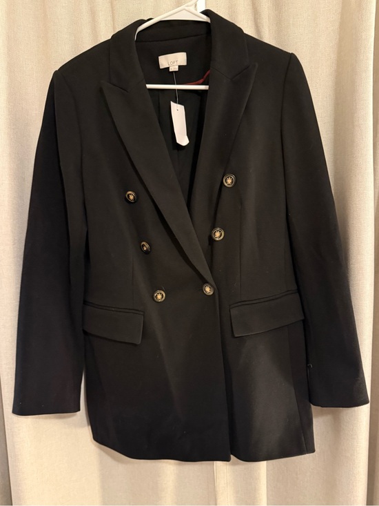 LOFT Jackets & Blazers - LOFT Women's Black Double-Breasted Blazer Coat 10